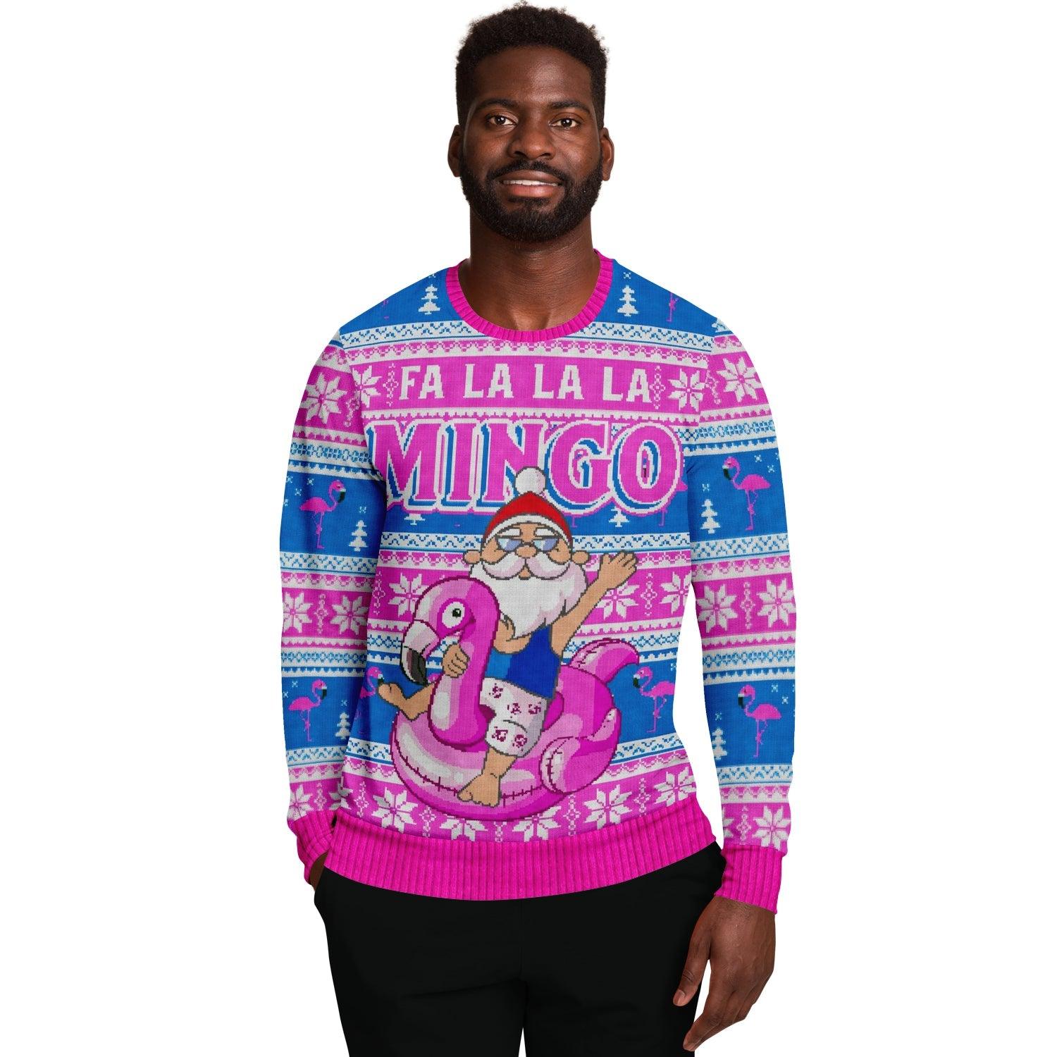Flamingo Pink Ugly Christmas Sweater