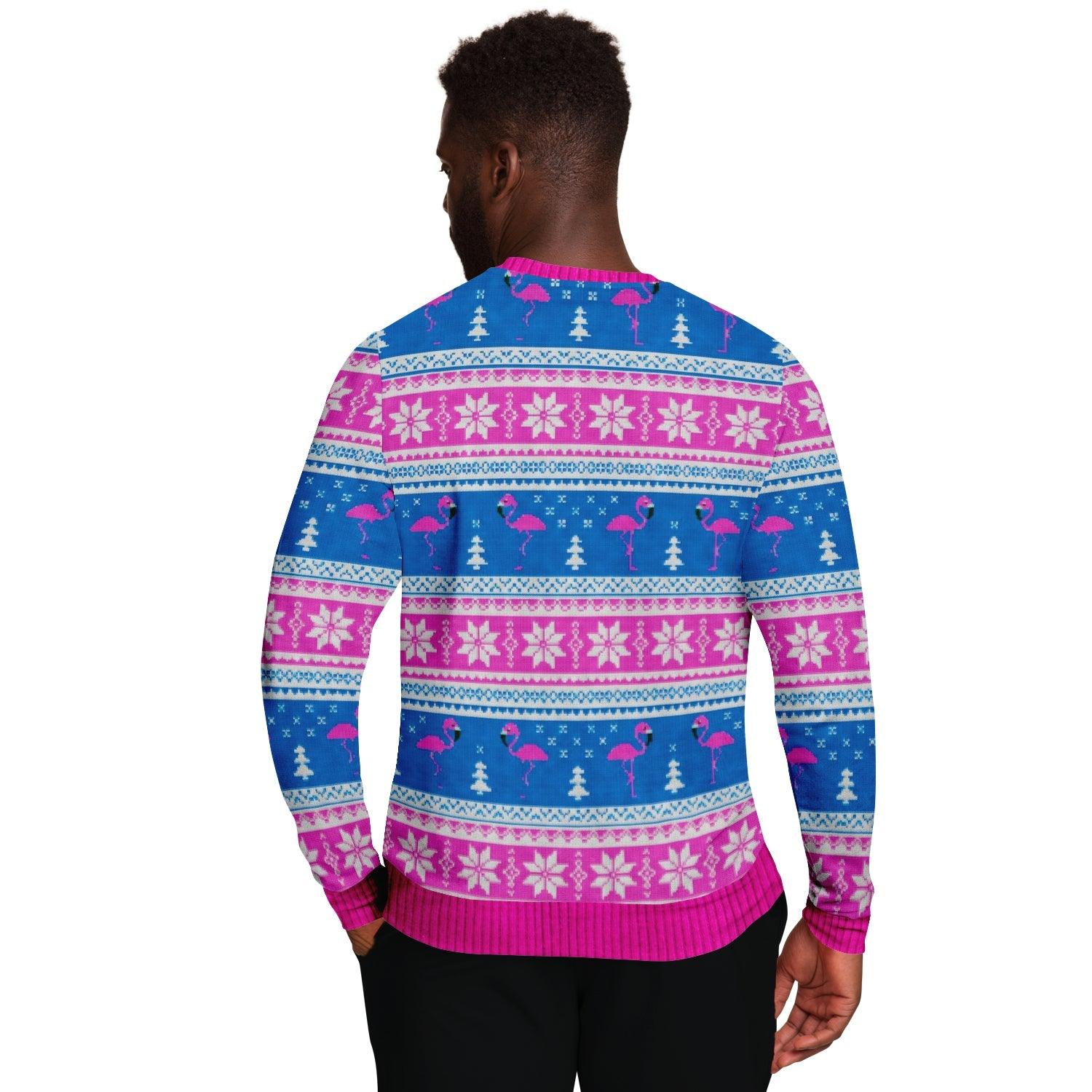 Flamingo Pink Ugly Christmas Sweater