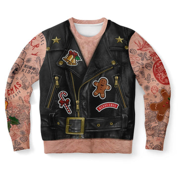 Son Of Santa Tattoo Ugly Christmas Sweater