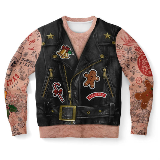 Son Of Santa Tattoo Ugly Christmas Sweater