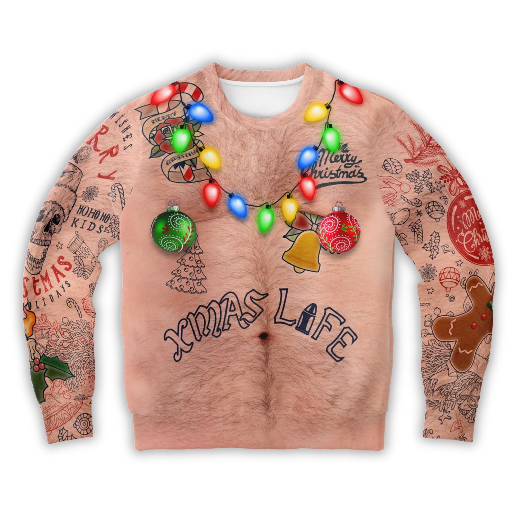 Hairy Chest Ugly Sweater