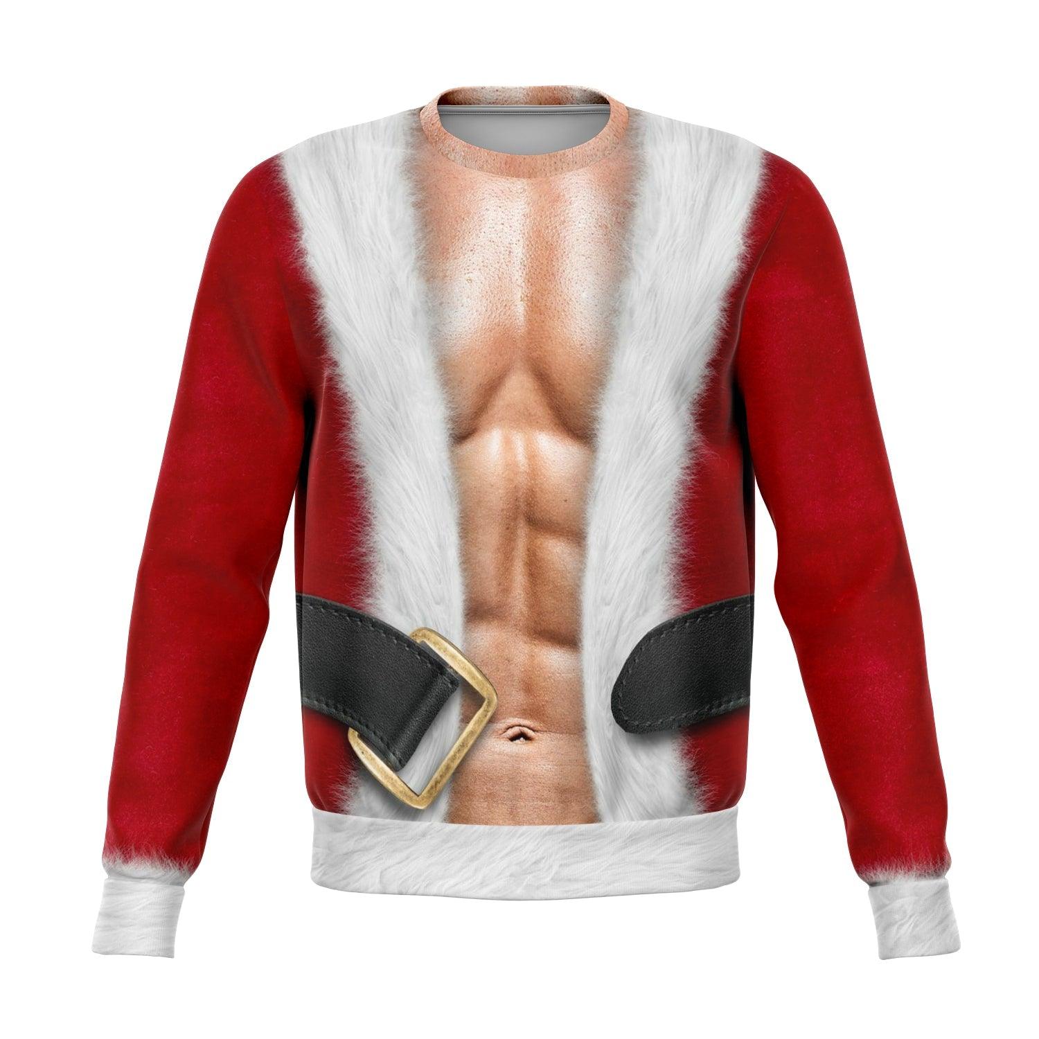 Fit Santa Ugly Christmas Sweater