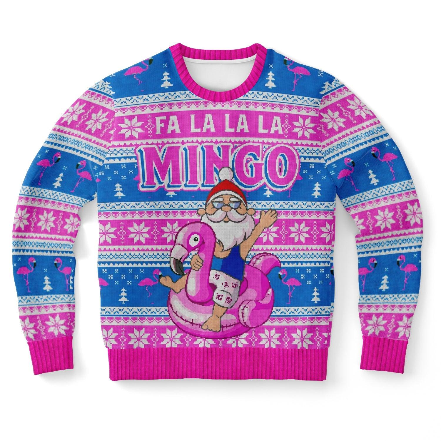 Flamingo Pink Ugly Christmas Sweater
