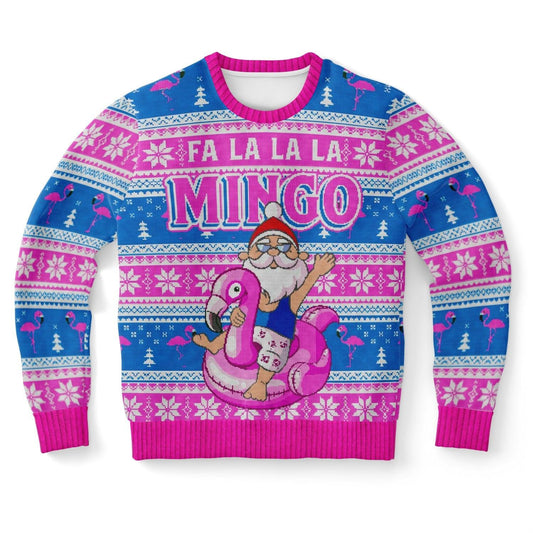 Flamingo Pink Ugly Christmas Sweater