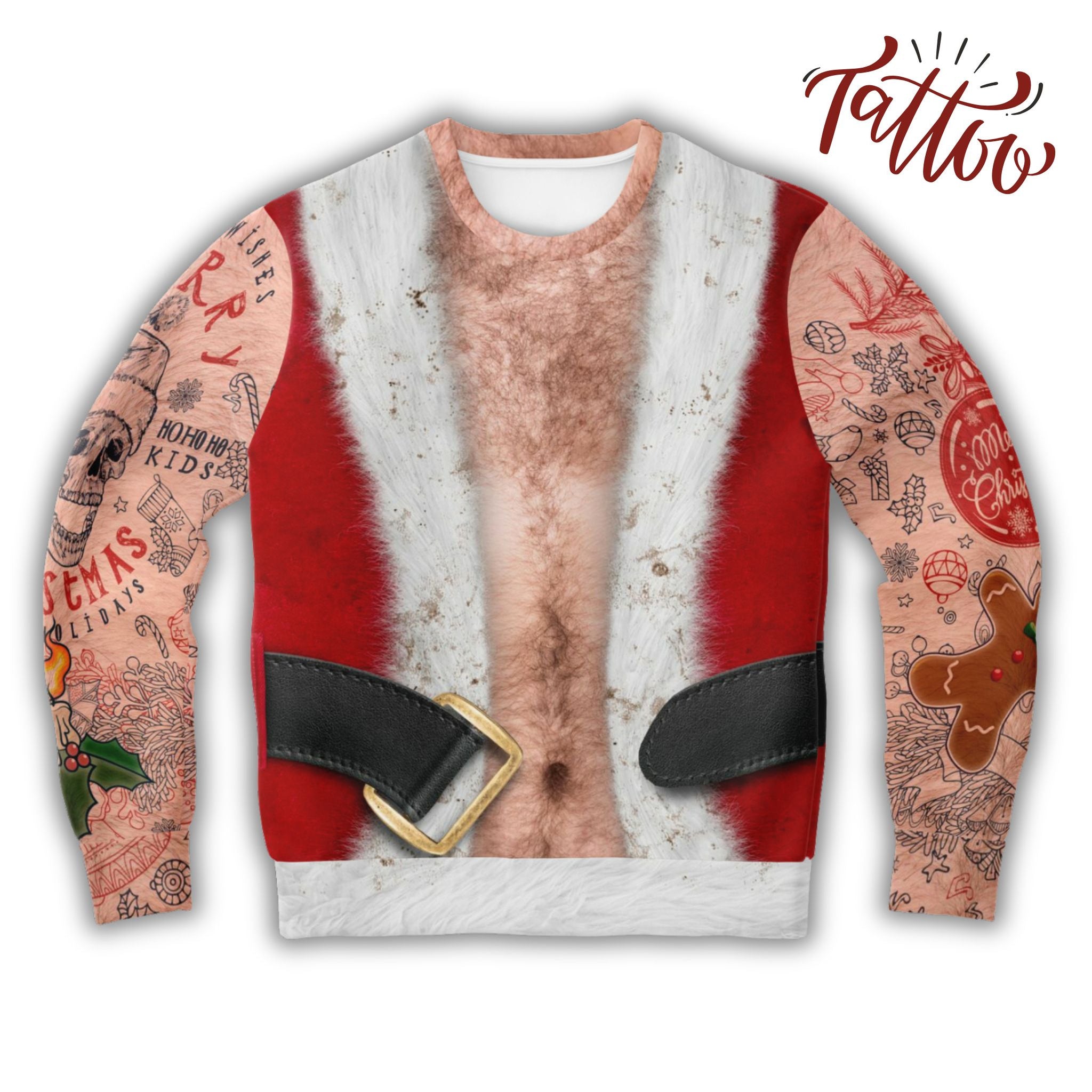 Tattoo Ugly Christmas Sweater