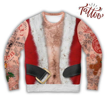 Tattoo Ugly Christmas Sweater