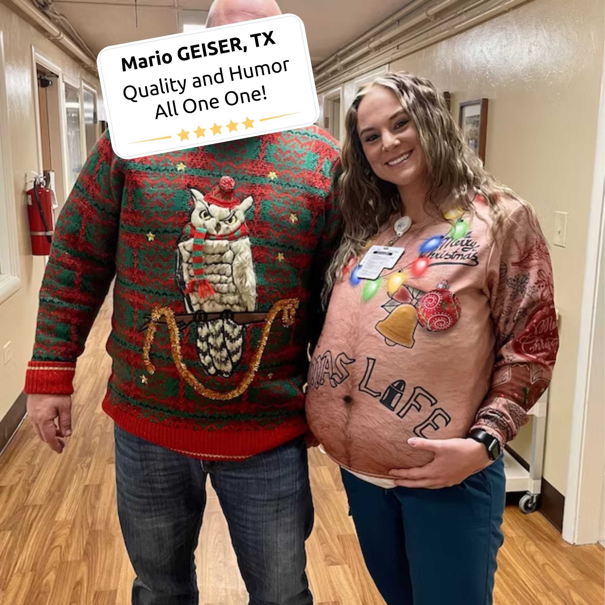 Hairy Chest Ugly Sweater