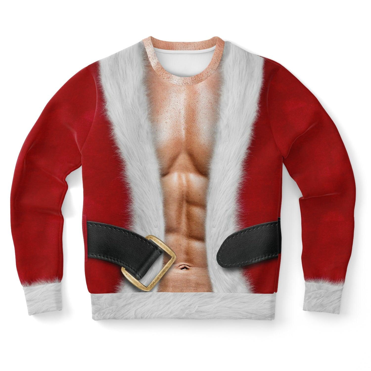 Fit Santa Ugly Christmas Sweater