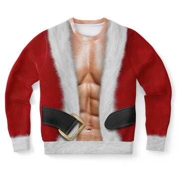 Fit Santa Ugly Christmas Sweater