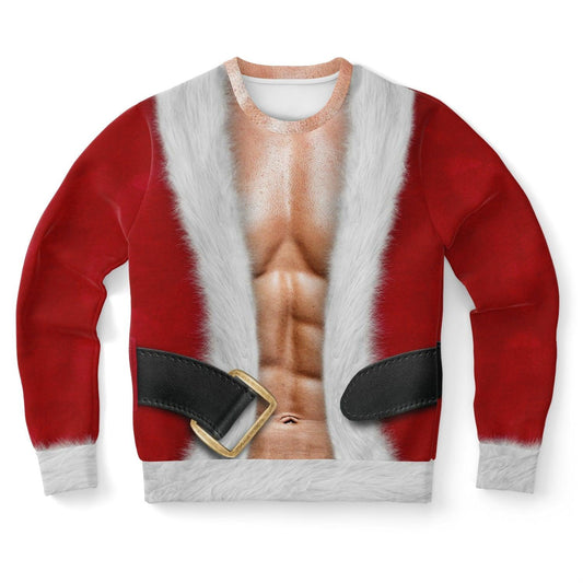 Fit Santa Ugly Christmas Sweater