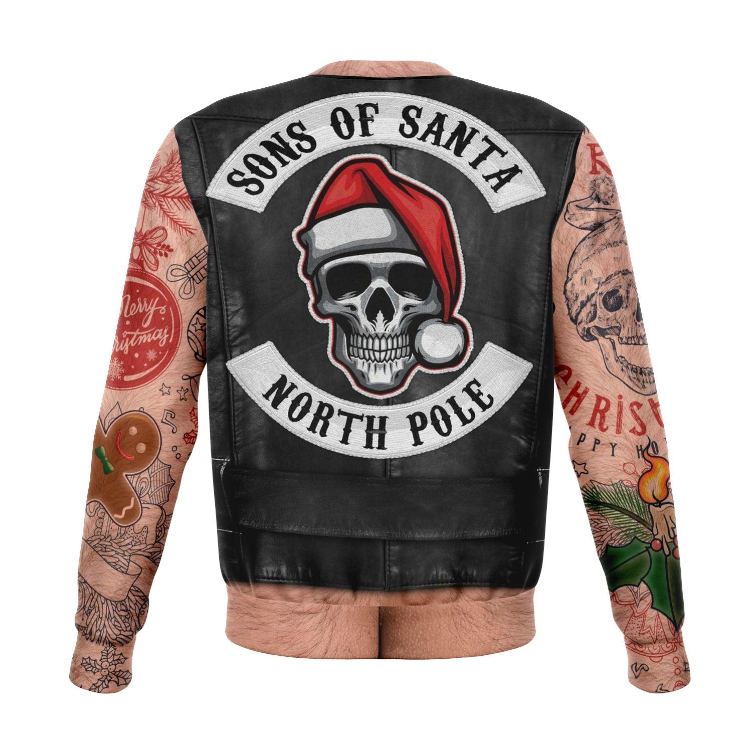 Son Of Santa Tattoo Ugly Christmas Sweater